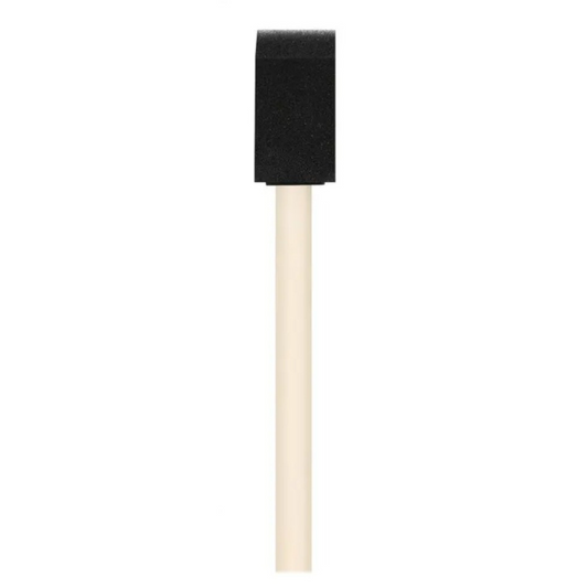 Angled foam applicator sponge